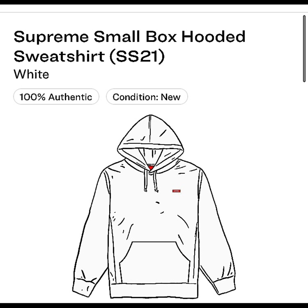 Dead stock Supreme Small Box Logo Sweatshirt